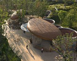 bamboo-woven domes sculpt wuhan luxury farm retreat by various associates