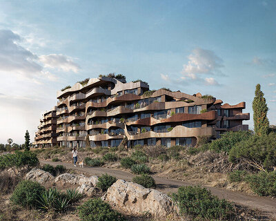 berdenesh hills: NOA plans 'contemporary citadel' along albania's southern coast