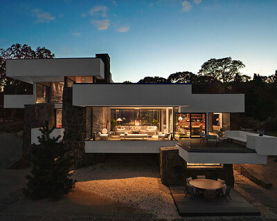 take rare look inside norman jaffe's modernist 'osofsky house' on shelter island, NY