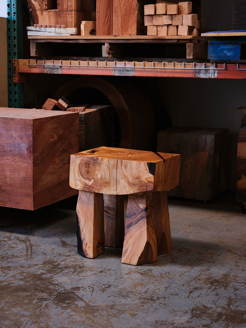 salvaged wood from the LA wildfires becomes functional objects at marta exhibition