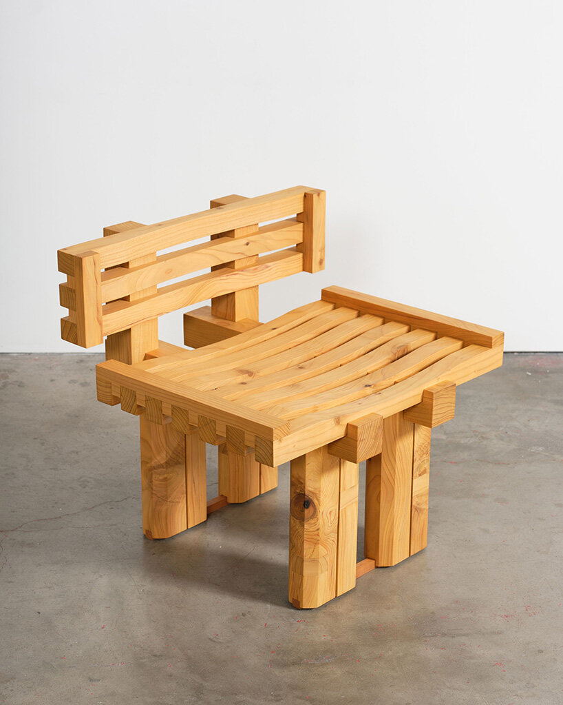 salvaged wood from the LA wildfires becomes functional objects at marta exhibition