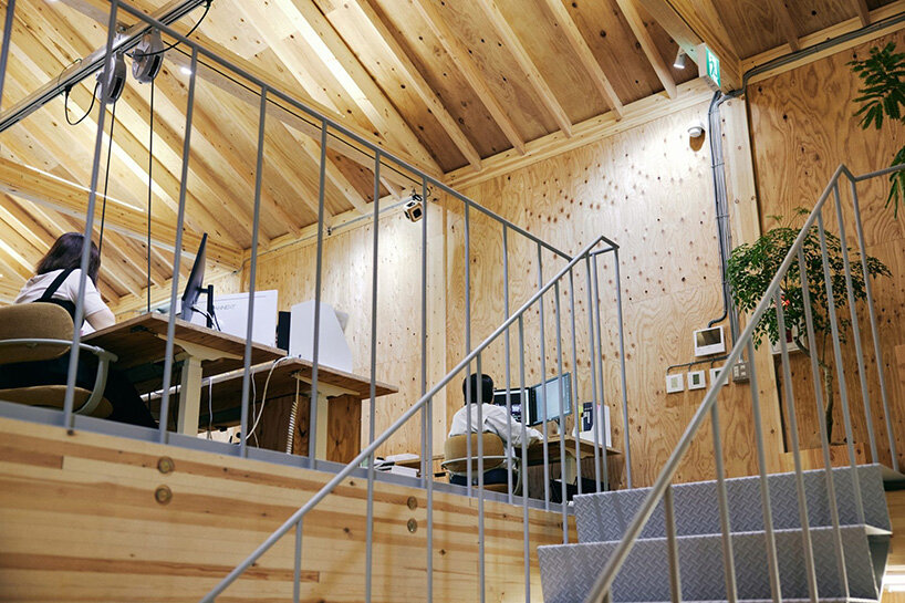 schemata architects transforms japanese machiya townhouse into flexible workspace