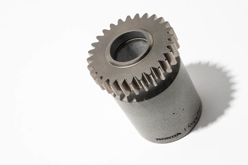 honda motorcycle parts are reborn as functional sculptural home objects