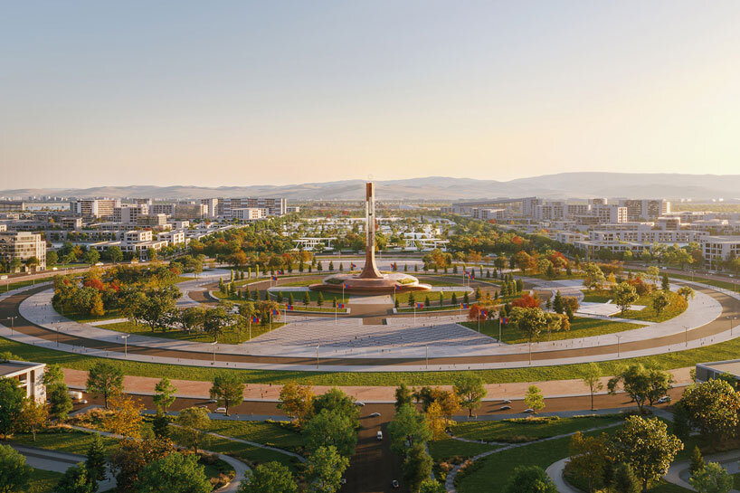 porous urban framework shapes landscape-driven mongolian city masterplan proposal