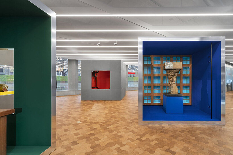 aldo rossi's furnishings for unifor meet francesco somaini's 1970s sculptures in milan