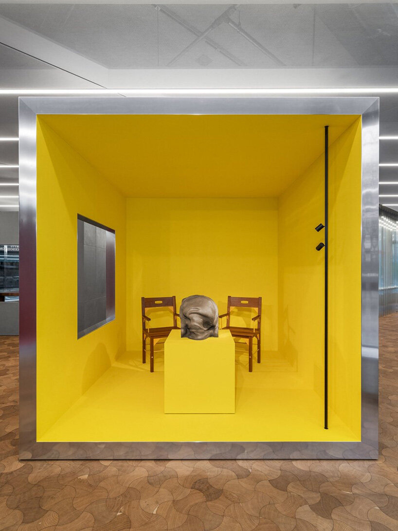 aldo rossi's furnishings for unifor meet francesco somaini's 1970s sculptures in milan