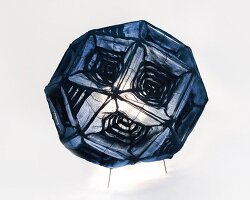 pleated fabric shapes aoi’s structural lighting form