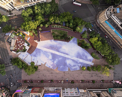 benedetta tagliabue EMBT reshapes century square in shanghai with kaleidoscopic landscape