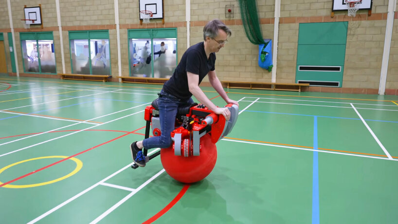 riders fold their knees as they move on the bike