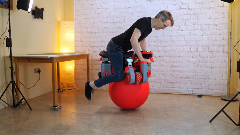 each omni wheel includes two rows of small rollers sitting inside the main wheel body