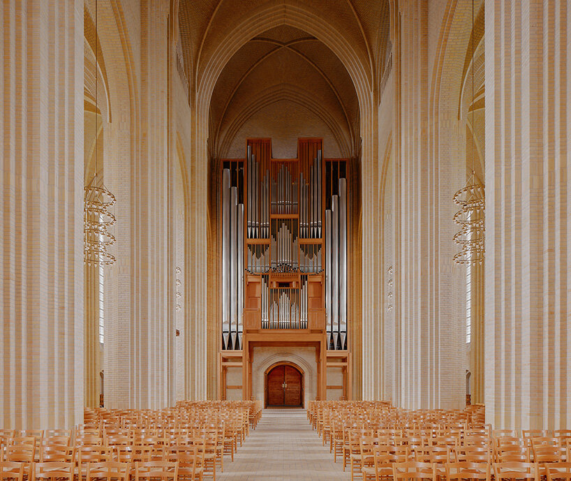 david altrath frames the expressionist geometry of grundtvig's church in copenhagen