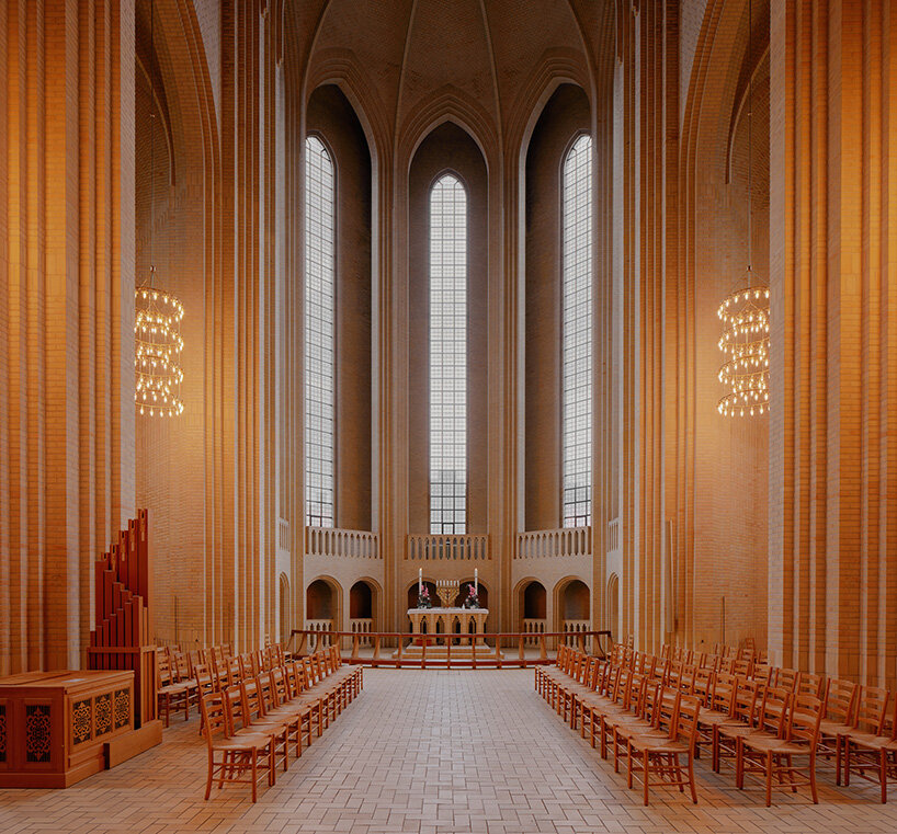 david altrath frames the expressionist geometry of grundtvig's church in copenhagen