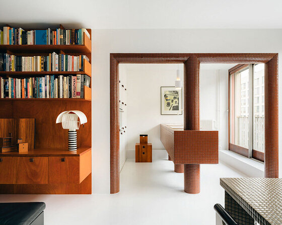 glass paste details tie together 1966 paris apartment renovation by cyrus ardalan