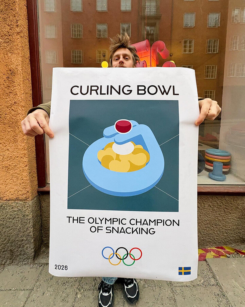 gustaf westman translates curling stone into snack bowl in time for 2026 winter games