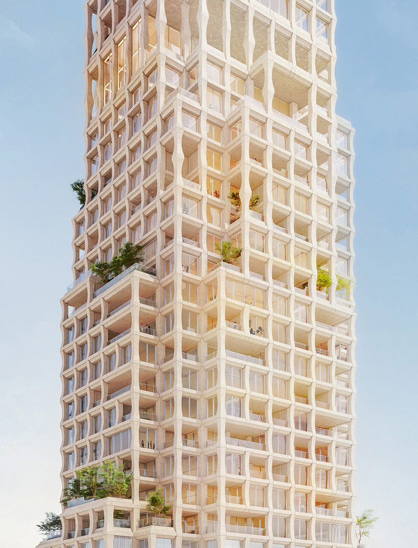 herzog & de meuron arrives in dubai with lush, mixed-use tower for aman group
