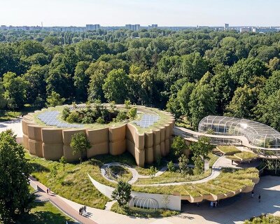 the four elements inform modulated zoological pavilion proposal in poland
