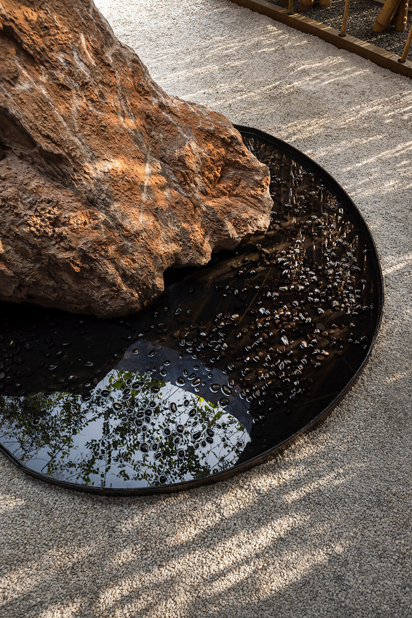 living canopy of native plants tops aranyani's upcycled lantana pavilion in india