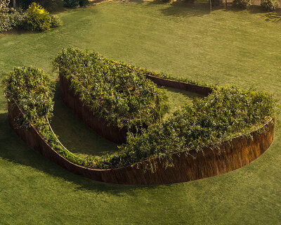living canopy of native plants tops aranyani's upcycled lantana pavilion in india