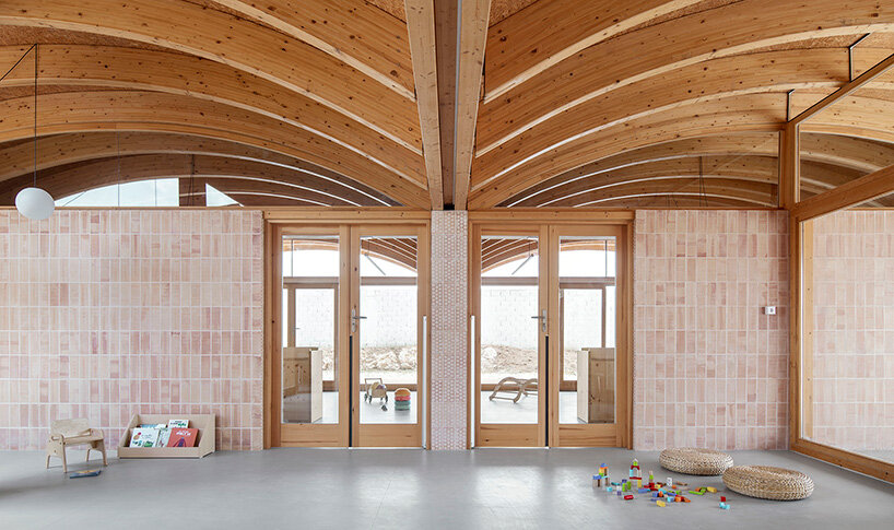 low-rise vaults trace undulating roofline of nursery school in mallorca by BOS arquitectes