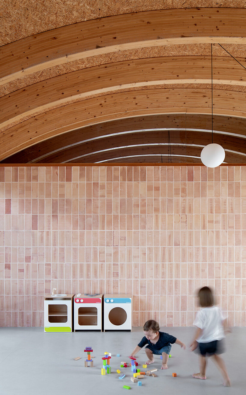low-rise vaults trace undulating roofline of nursery school in mallorca by BOS arquitectes