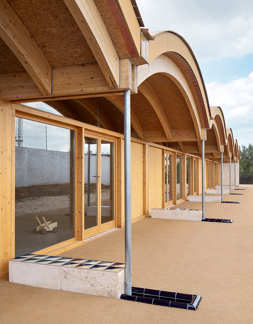 low-rise vaults trace undulating roofline of nursery school in mallorca by BOS arquitectes