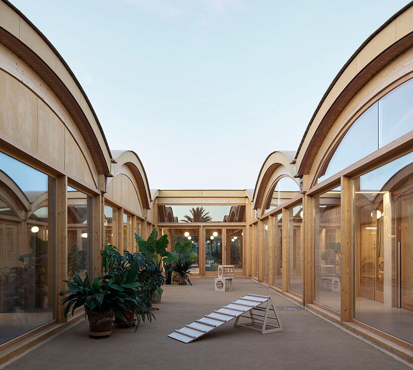 low-rise vaults trace undulating roofline of nursery school in mallorca by BOS arquitectes