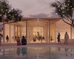 níall mclaughlin to realize low-carbon rammed earth museum at jordan's baptism landscape