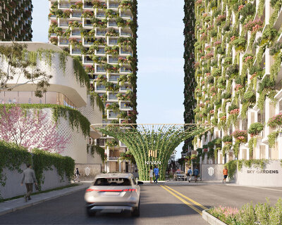 nivan sky gardens by studio symbiosis convert penthouses into vertical forest in hyderabad