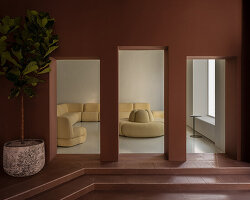 note design studio arranges lammhults design group's stockholm space as sequence of rooms