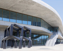 peter zumthor's fluid concrete david geffen galleries to open at LACMA in april 2026