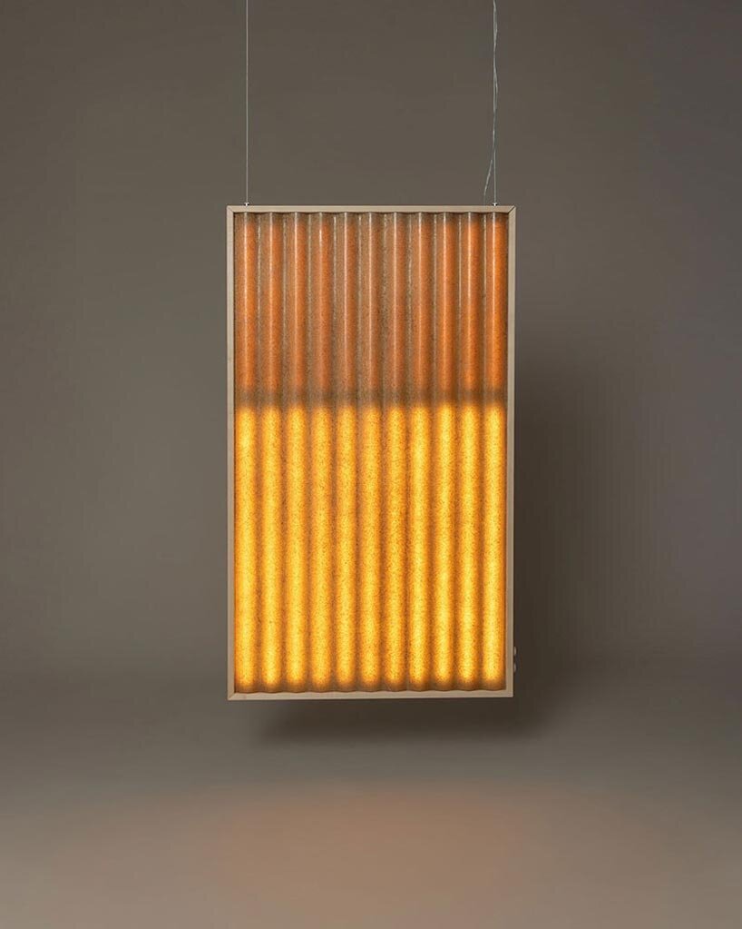 reclaimed corrugated fiberglass panels reform as luminous&nbsp;sculpture by heilig objects - 6