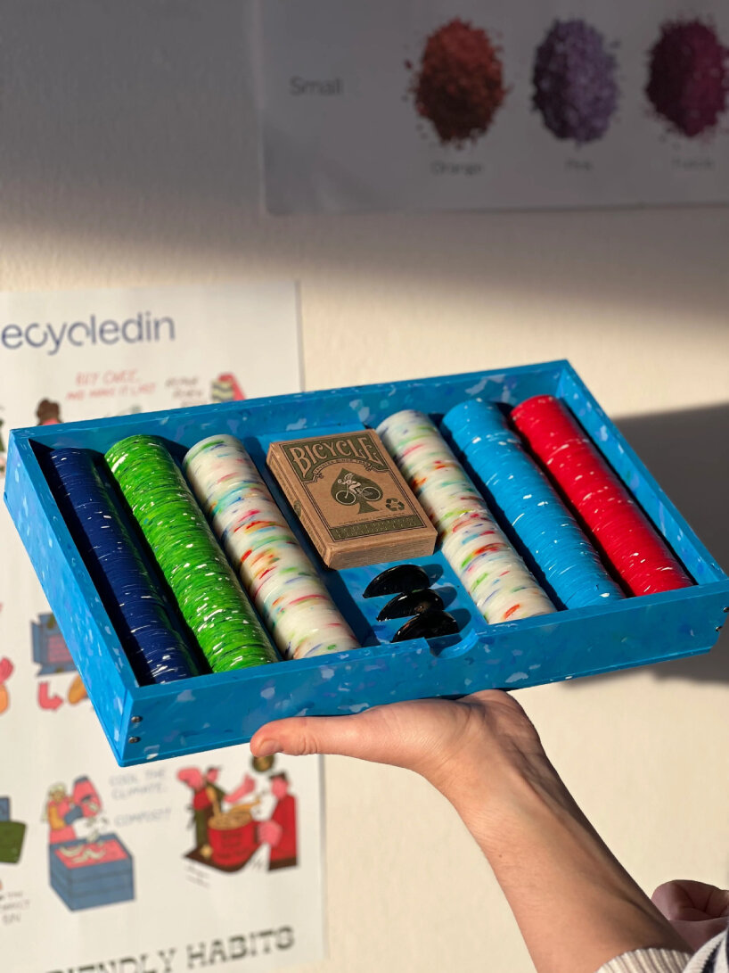 recycled plastic poker chips 