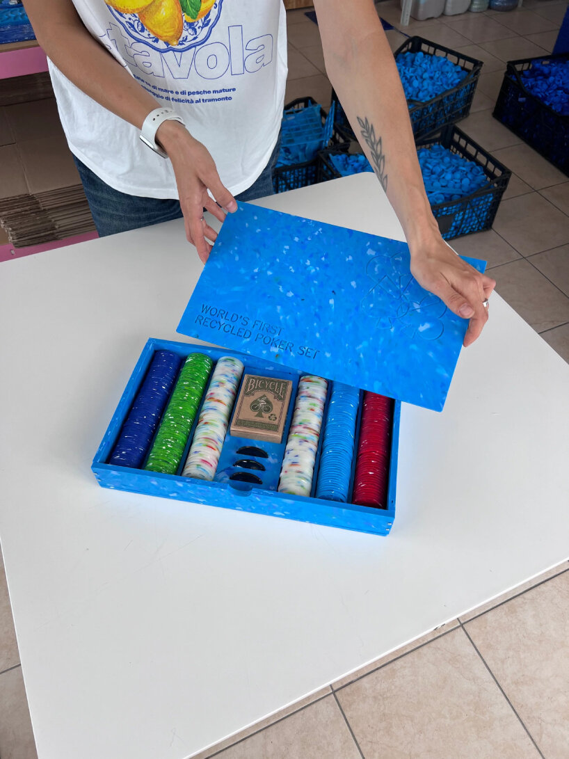 recycled plastic poker chips 