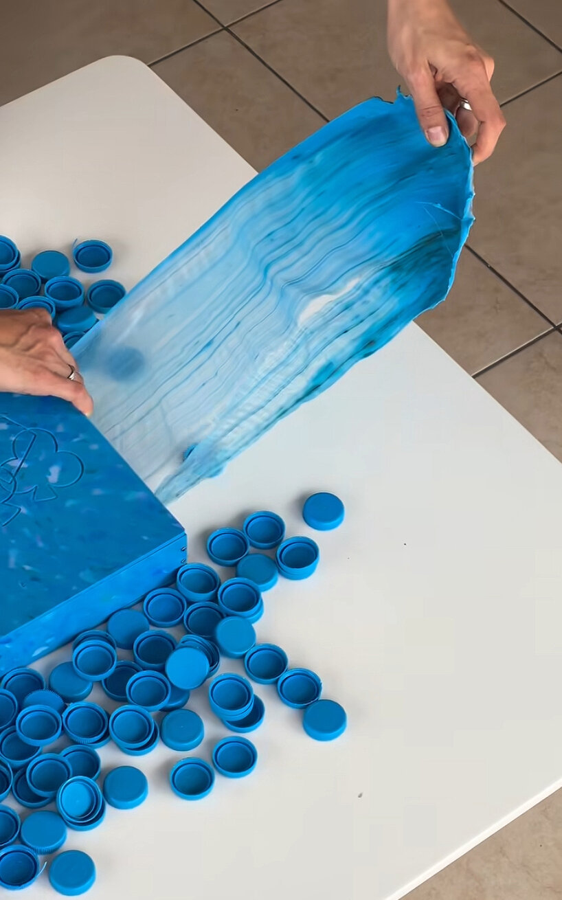 view of the plastic filament