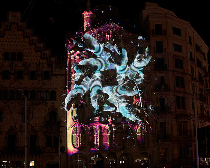 united visual artists animates gaudí's casa batlló facade through embodied motion