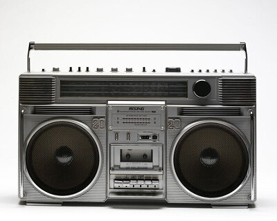 the first-ever youtube video and an 80s boombox become vintage artifacts at V&A museum