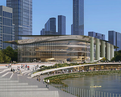 zaha hadid architects to design series of cultural buildings along canal in hangzhou, china