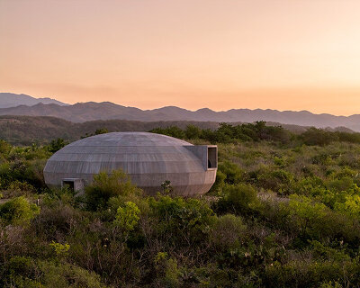 OMA completes a domed pavilion for both artists and mushrooms at casa wabi