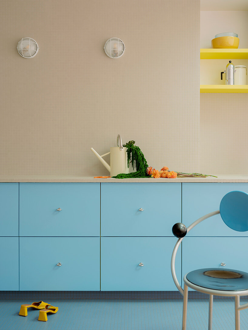 acte deux transforms a paris apartment into a swimming lane of color and movement - 11