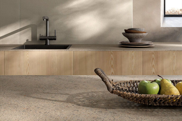 multi-texture layouts with casalgrande padana’s modular stoneware