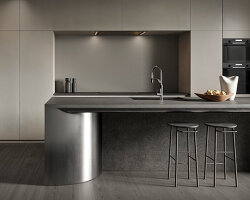 color matched multi-texture layouts with casalgrande padana’s modular stoneware