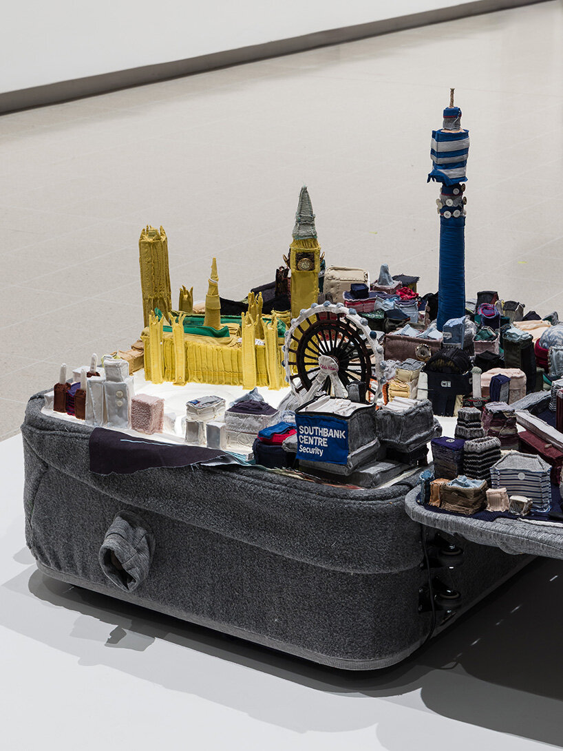 chiharu shiota's woven webs meet yin xiuzhen's clothing installations at hayward gallery - 13