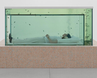 dreamlike aquarium of 'kissing fish' becomes a chamber to lie within