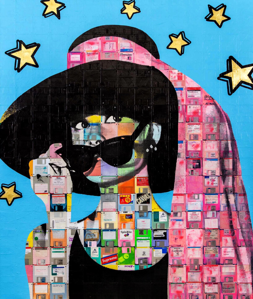 recycled computer floppy disks