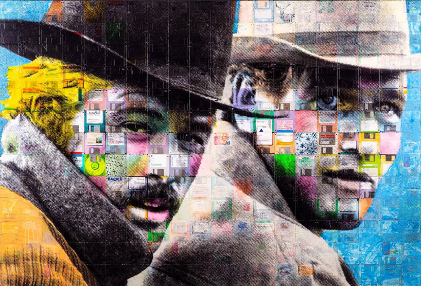 recycled computer floppy disks