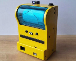 instant camera box prints receipt-like photos using thermal heat