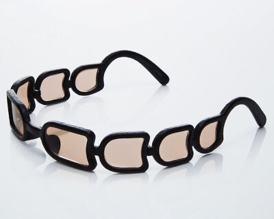 issey miyake crafts sunglasses with eight concave lenses inspired by japanese ceramic works