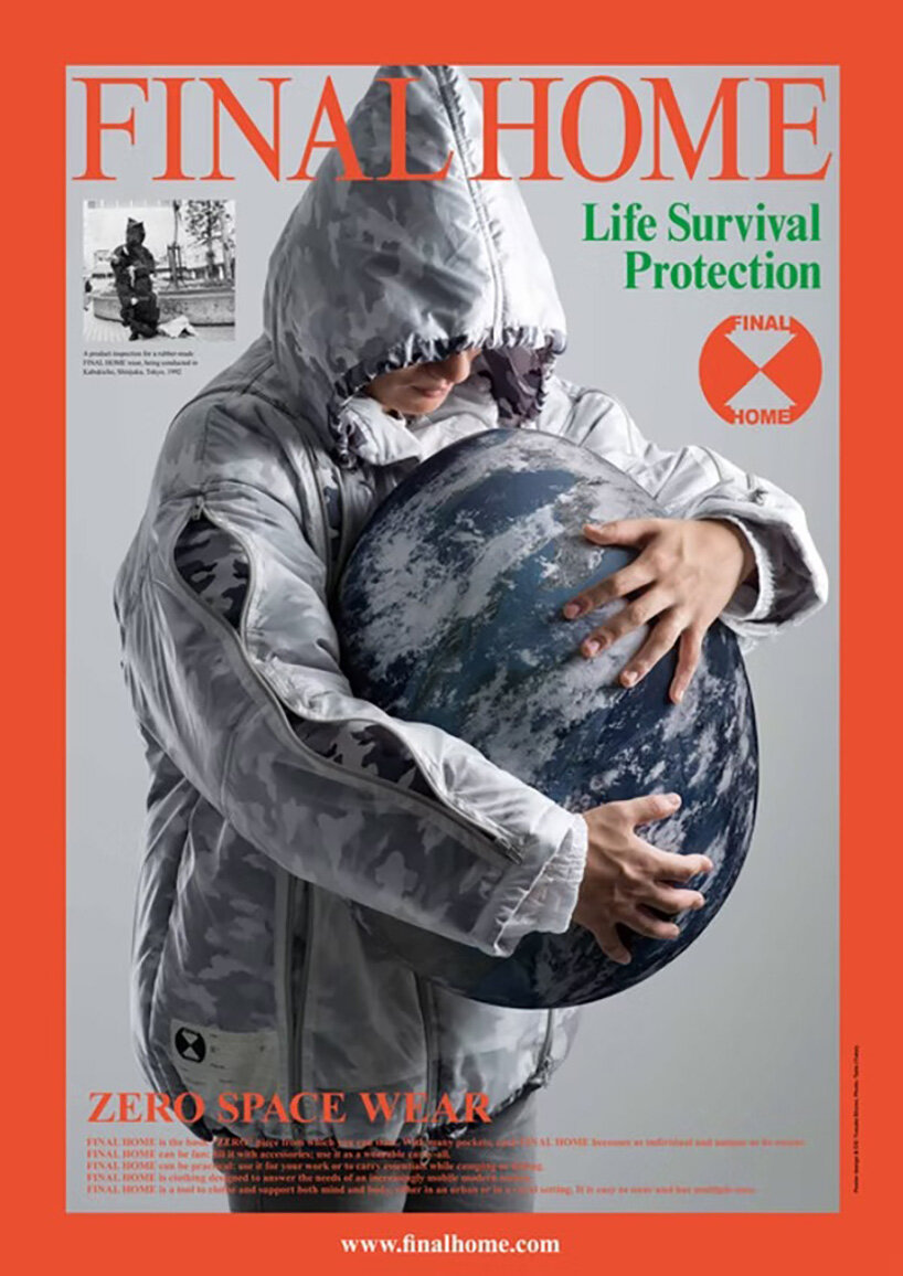 kosuke tsumura's 44-pocket parka explores survival through wearable space - 2