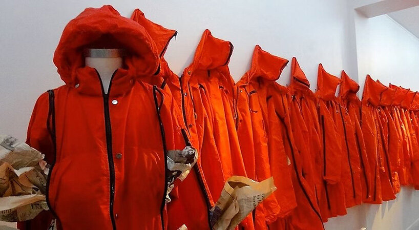 kosuke tsumura's 44-pocket parka explores survival through wearable space - 4