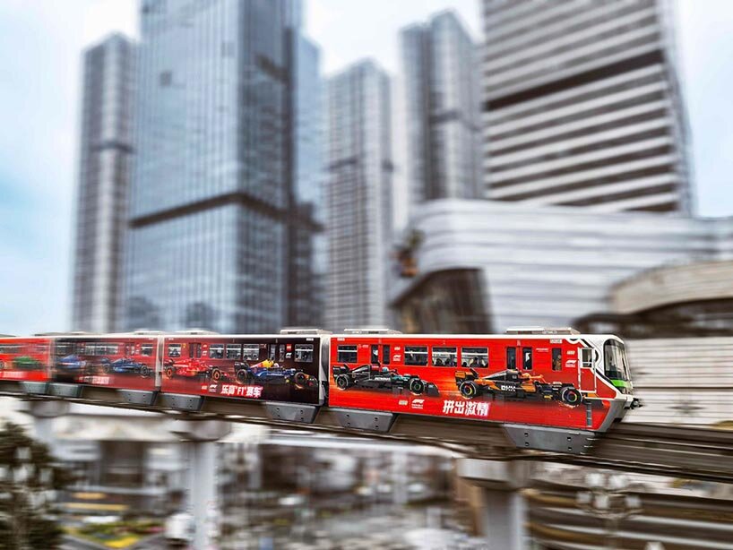 LEGO transforms metro line into F1 racing train speeding through shanghai - 1